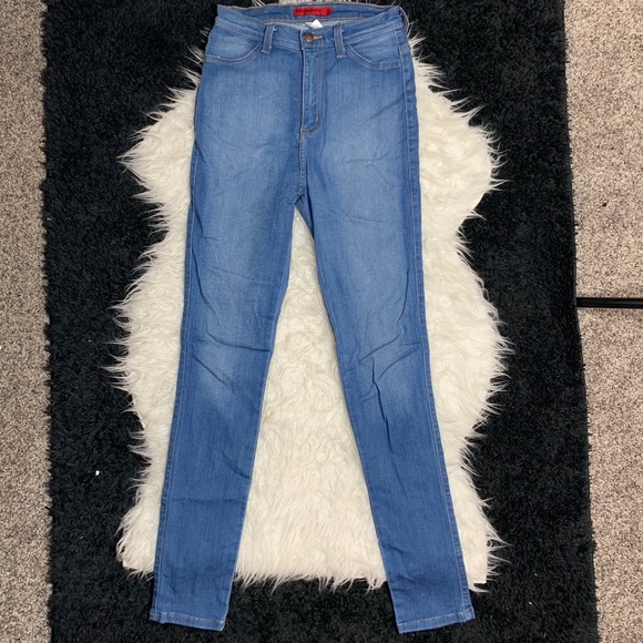 Solid High Waist Jeans - Picture 1 of 1